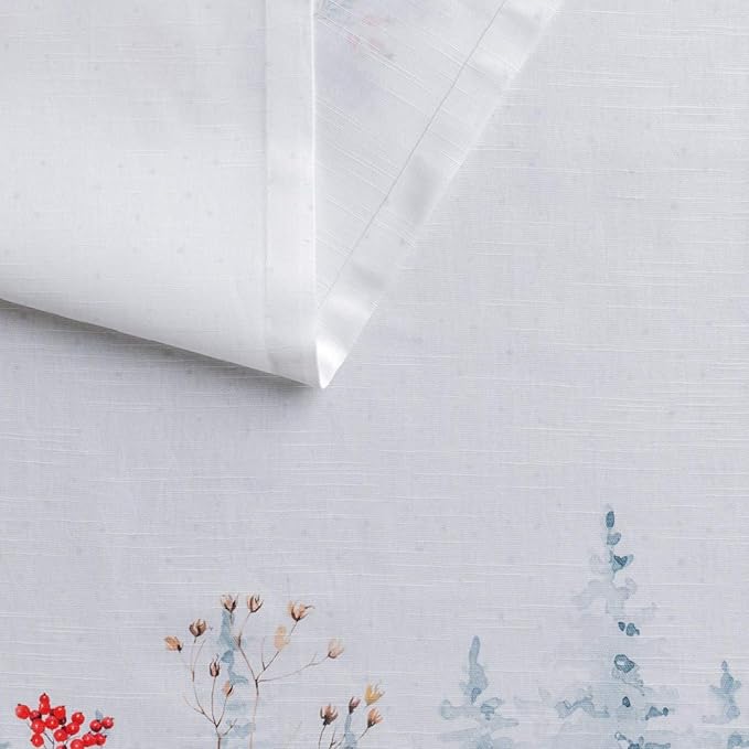 Maison d' Hermine Table Runner 100% Cotton Single Layer Table Runners 36 inches Long Decorative for Home Kitchen Dining Party Baby Shower Wedding Bridal Shower (Morzine, 14.50" x 36")