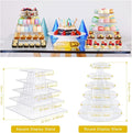 5 Tiers Square Macaron Tower Stand Cake Display Rack Cupcake Stand