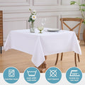 Square Tablecloth 52 X 52 Inch Tablecloths Stain Wrinkle, 2 Pack
