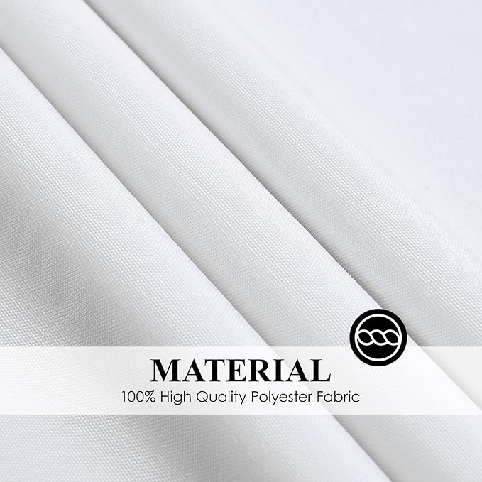 Round Tablecloth 10 Pack 90 Inch White Tablecloths Washable Decorative Linen Polyester Table Clothes Cover for Dining Table Banquets Buffet Parties and Wedding