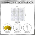 Shimmer Wall Backdrop, 12PCS – White