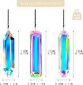 Crystal Suncatcher Prism for Window, 3PCS, 120mm/5'' Rectangle AB