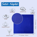 Satin Napkins 17 X 17 Inch, 30 Pack – Royal Blue