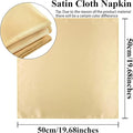 Satin Napkin Square 20 X 20 Inches Dinner Napkins Weddings, 24 Pieces