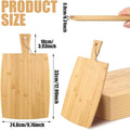 12 Packs Wooden Cutting Board Set with Handles Large Kitchen Serving