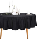 Ascoza 12pack 70 Inch Black Round Tablecloth in Polyester Fabric for Wedding/Banquet/Restaurant/Parties