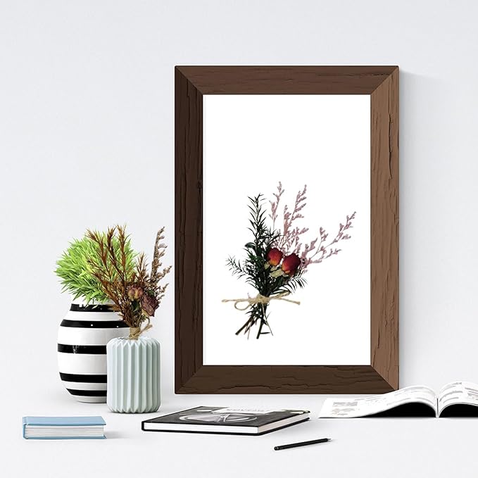 CROISSANT Mini Dried Flower Bouquet 6PCS, Mixed Natural Dried Flowers Bundles,Dried Flower Mixed Bouquet Suitable for Handmade DIY Greeting Card Decoration,Multi-Purpose Craft Flowers