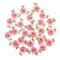 Not 3D Edible Cupcake Topper Rose by Rice Paper Cake, 24Pcs – Pink