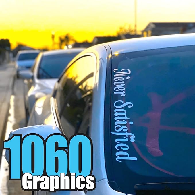Custom Vinyl Lettering (Any Size, Any Color) for Car, Truck, Vehicle, Auto, Window, Windshield, Glass, Vinyl Letters, Numbers, Decal Sticker