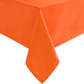 Hiasan Pumpkin Orange Square Tablecloth - Waterproof and Spillproof Restaurant Washable Polyester Table Cloth for Dining Room, 30 x 30 Inch
