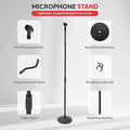 Pyle Universal Microphone Stand, M-6 Mic Holder USA Standard Adapter