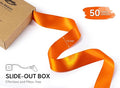 Satin Ribbon 1-1/ Yards Double-Faced for Bows Crafts, 2 Inch X 50 – Orange