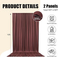 Brown Backdrop Curtains for Parties, 10ft X 10ft – Red