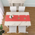 Table Runner Solid Color Thick Polyester Decorative, 14x72 Inch – Coral