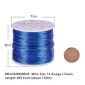 18 Gauge Jewelry Craft Aluminum Wire Bendable Metal Sculpting, 492 Feet