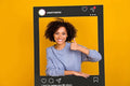 Photobooth Props, Set of 2 Waterproof Corrugated Plastic Frames in Dark