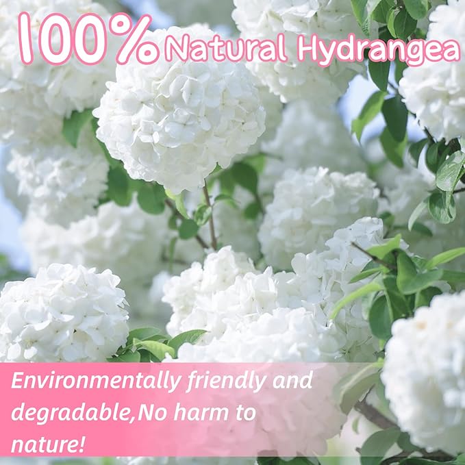 1500+ Real Dried Hydrangea Flower Petals -1.06Oz Real Natural Preserved Petals for Wedding, Party Confetti, Romantic Night, Proposal Decor, Handcrafts (Pink & White)