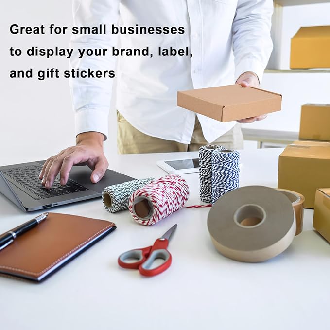 MEBRUDY 6x4x1 Inches Shipping Boxes Pack of 50, Small Corrugated Cardboard Box for Mailing Mailer Packing, Brown