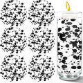 50 PCS Artificial Pearl String Beads - 10+5mm Black Floating Beads for Centerpieces, Vase Fillers, Wedding, Birthday Party, and Candle Decor