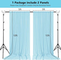 Backdrop Curtain for Baby Shower Parties Rod Pocket, 10x 10 – Baby Blue