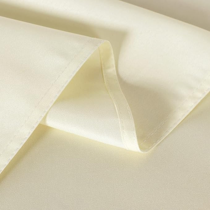 sancua 2 Pack Beige Tablecloth 54 x 78 Inch, Rectangle 4 Feet Table Cloth - Stain and Wrinkle Resistant Washable Polyester Table Cover for Dining Tables, Buffet Parties and Camping