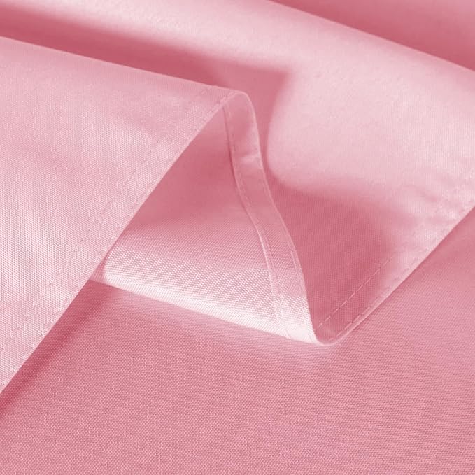 sancua 6 Pack Pink Tablecloth 60 x 102 Inch, Rectangle Table Cloth for 6 Feet Tables - Stain and Wrinkle Resistant Washable Polyester Table Cover for Dining Tables, Buffet Parties and Camping