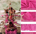 Cheesecloth Table Runner Summer Sheer Fuschia Cheese, 6 Pack – Hot Pink