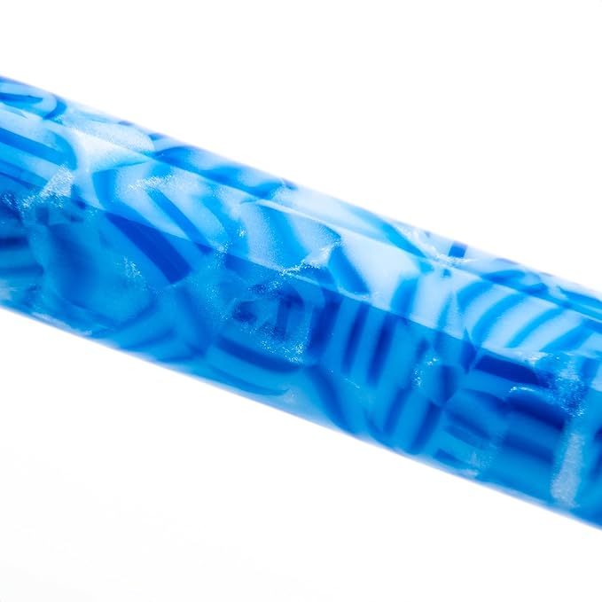 Conklin Duragraph Fountain Pen Ice Blue - Medium Nib, Timeless Writing Instrument with Cool Blue Finish