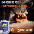 Fog Machine Liquid, Manufactured in USA, Water, Long-Lasting Fog