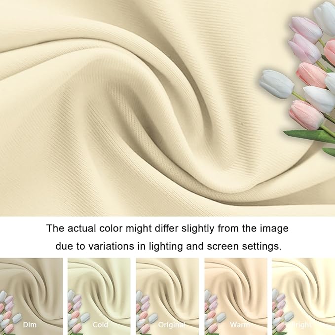 Beige Arch Cover 6ft Arch Backdrop Cover Spandex Fitted Wedding Arch Covers Round Top Arch Frame Cover Chiara Arch Cover Backdrop Fabric for Baby Shower Birthday Garden Party Celebration