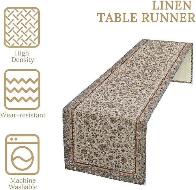 Farmhouse Vintage Flower Table Runner Morris Floral Farmhouse Rustic Coffee Kitchen Home Dining Party Table Decor 13x90in