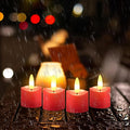 HL Rechargeable Waterproof Tea Lights, 100H+ Highly Bright Led