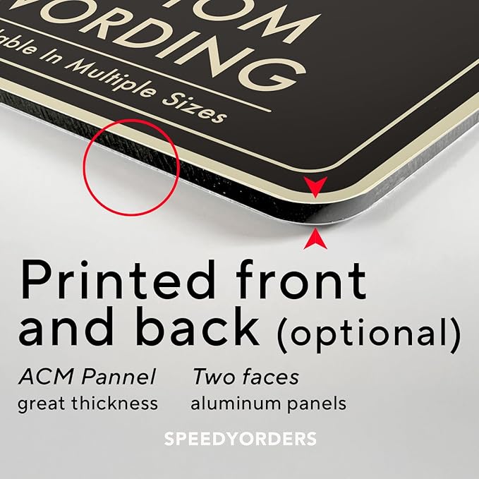 Customized Decorative Outdoor Metal Signs - Personalized Aluminum Driveway Signs, Waterproof, Black Charcoal 18x18 In