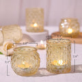 Assorted Votive Candle Holders, 12pcs – Gold