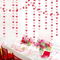Pink Party-Decorations Heart Garland – Red, 52ft Streamers Paper