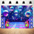 Dance Party Backdrop Retro 80s 90s Theme Stage Dance Ball Music