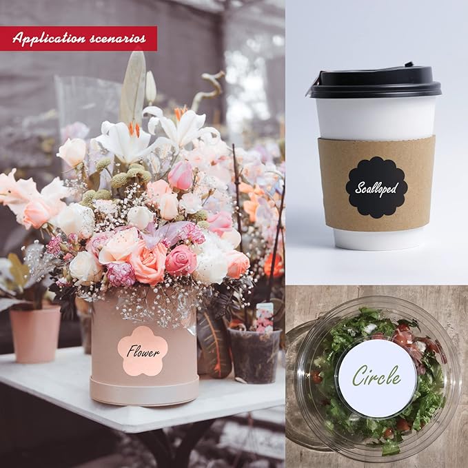 Custom Stickers - Personalized Labels, Customized Stickers with Any Design Image Logo Text, 100 Square Watercolor Floral Vinyl Stickers, Waterproof, Outdoor Use