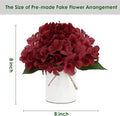 Flower Table Centerpieces, Set of 6 Floral Arrangement Artificial