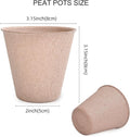200-Pack Peat Pots for Seedling with 200 Pcs Plant, 3.15 Inch
