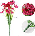 20 Bundles Artificial Flowers for Outdoor Outside Spring Summer