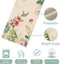 Summer Tropical Hummingbird Palm Leaf Greenery Table Runner