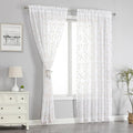 Sheer Voile Curtains – White