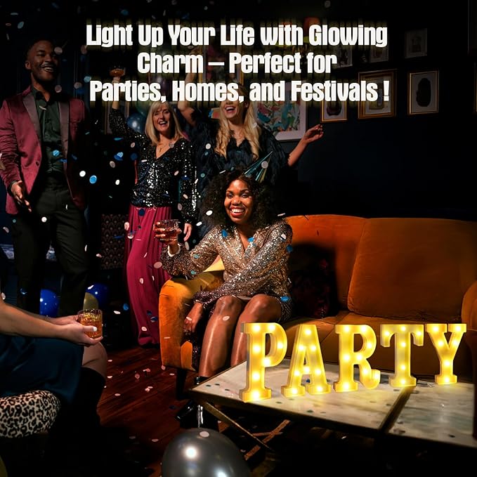 Light Up Letters U,LED Sign Marquee Letters 26 Alphabet for Party Birthday Name,Wedding,Christmas Decorations,Personalized Name Sign Letter for Centerpieces Table and Wall Decor