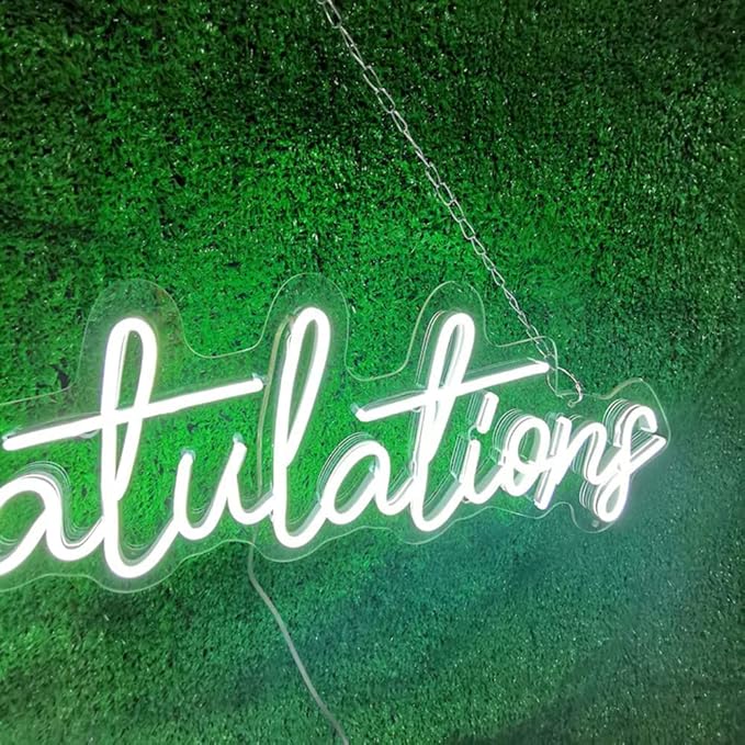 LED Neon Sign Wall Light with USB Power, Acrylic, 17.7 Inch Party Decor