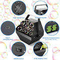 Bubble Machine: Remote Control Metal Bubble Blower Wireless USB, 750ML