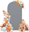 Wedding Arch Cover 6FT Arch Backdrop Cover Spandex Fitted Arch Cover for Round Top Chiara Backdrop Stand Covers for Wedding Birthday Party Baby Shower Banquet Ceremony Decoration