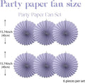 Birthday Decorations – Purple, DIY Purple Paper Fans Hanging