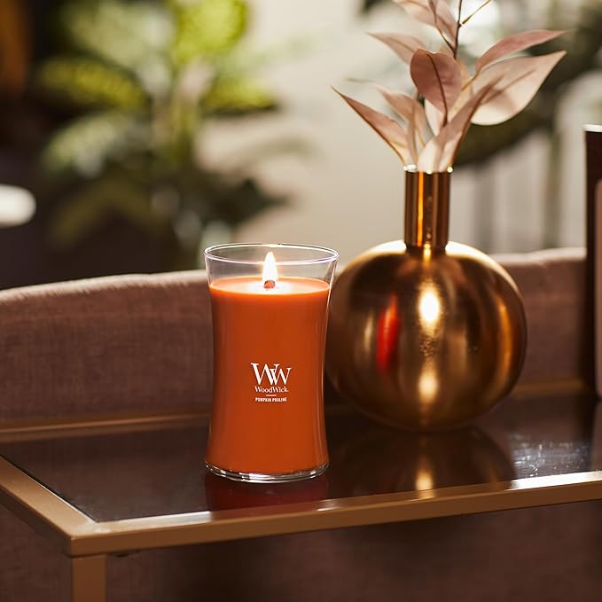 Pumpkin Praline Jar Candle, Orange, Soy Blend Wax, 3.7 x 6.8 Inch