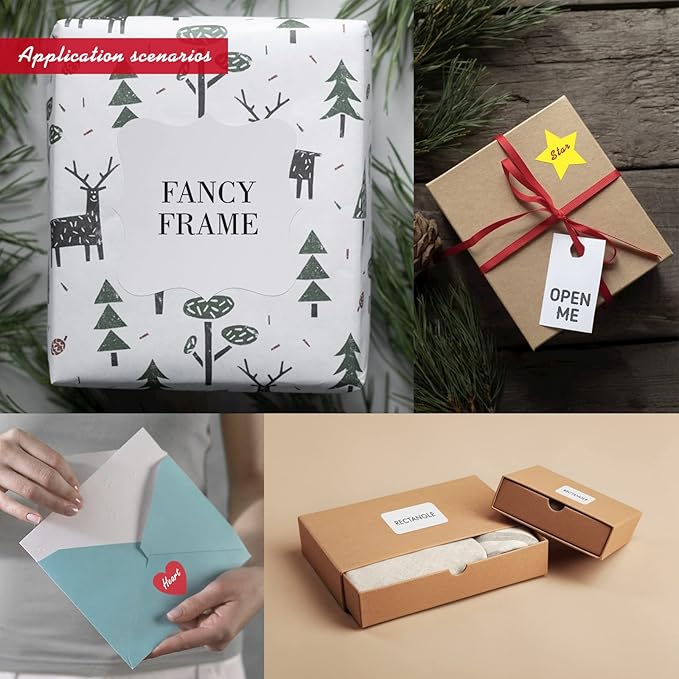 Custom Stickers - Personalized Labels, Watercolor Style, Vinyl Material, Circle & Round Shapes, 100 Labels