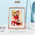 Floating Picture Frame – Rose Gold, Vertical, 6"x8"